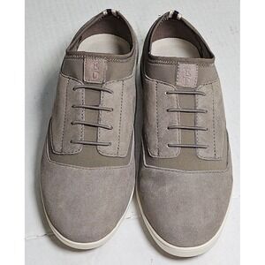 ED Ellen DeGeneres Atala Stone Grey Suede Slip On Sneakers Womens 6Wide ED-ATALA